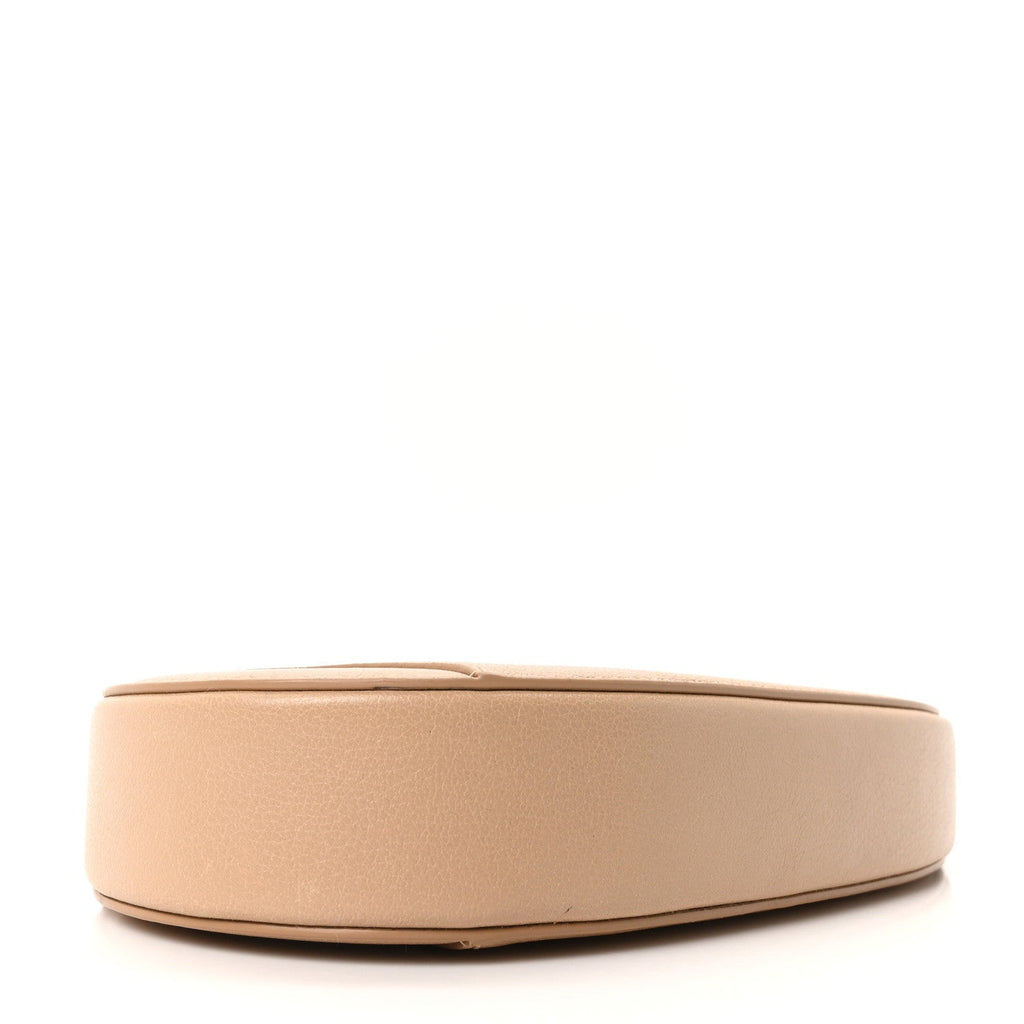 Christian Dior Goatskin Saddle Rodeo Pouch Biscuit