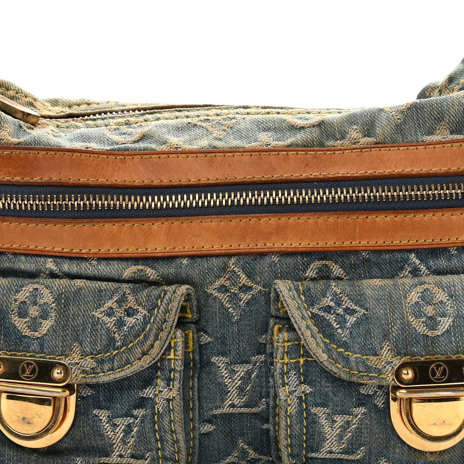 Louis Vuitton Monogram Denim Baggy PM Blue