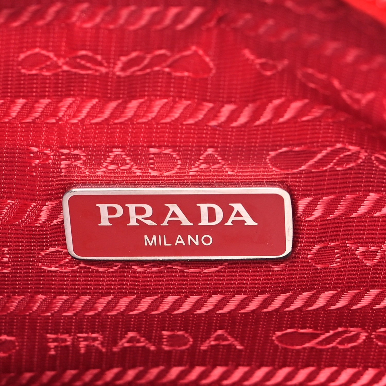 Prada Tessuto Nylon Mini Re-Edition 2000 Bag Rosso