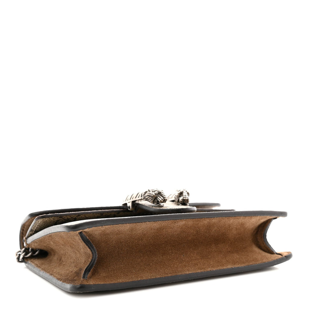 Gucci GG Supreme Monogram Super Mini Dionysus Shoulder Bag Taupe