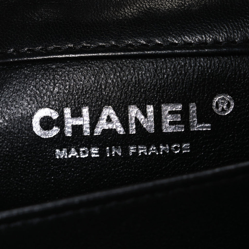 Chanel Lambskin Quilted Extra Mini Rectangular Flap Black