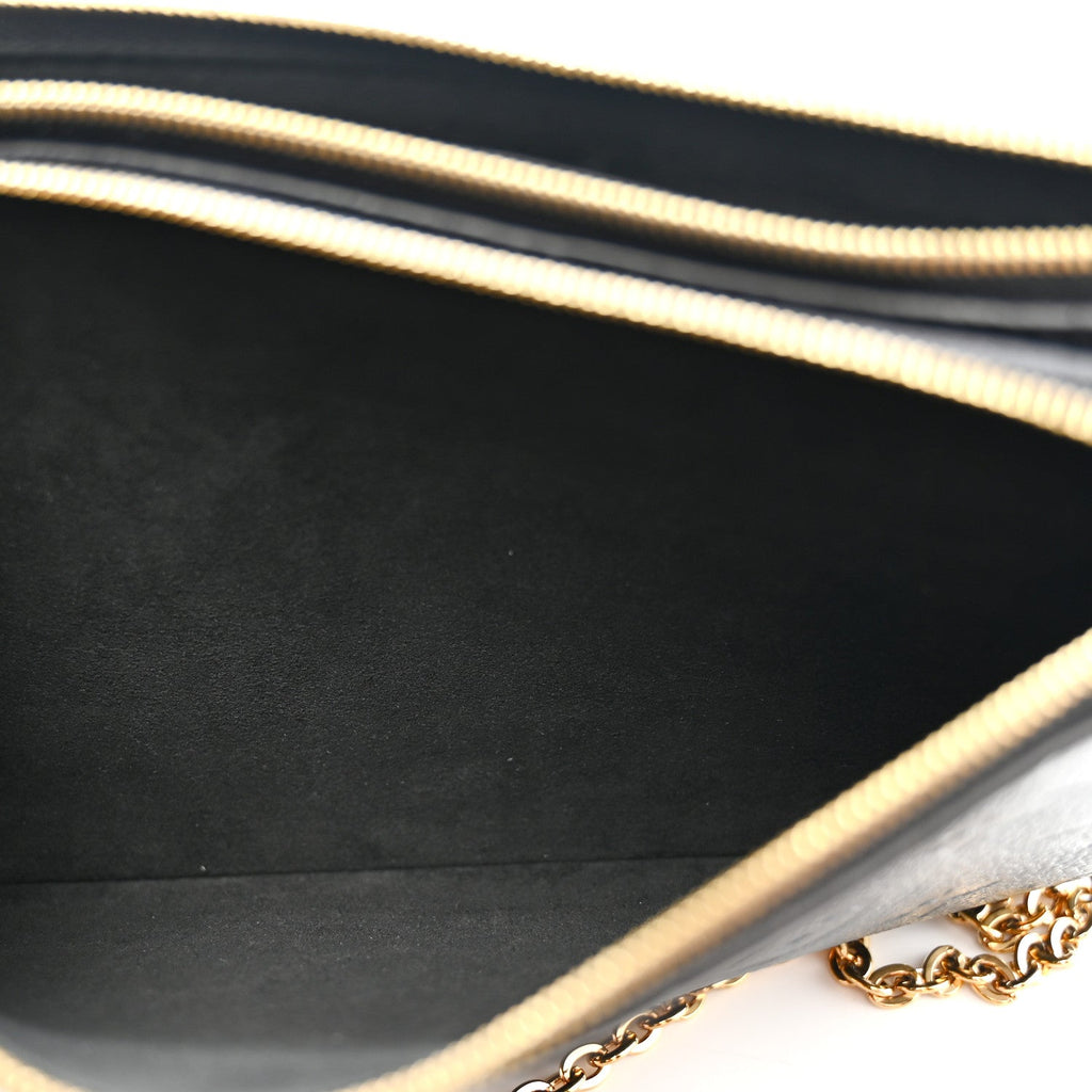 Louis Vuitton Empreinte Double Zip Pochette Black