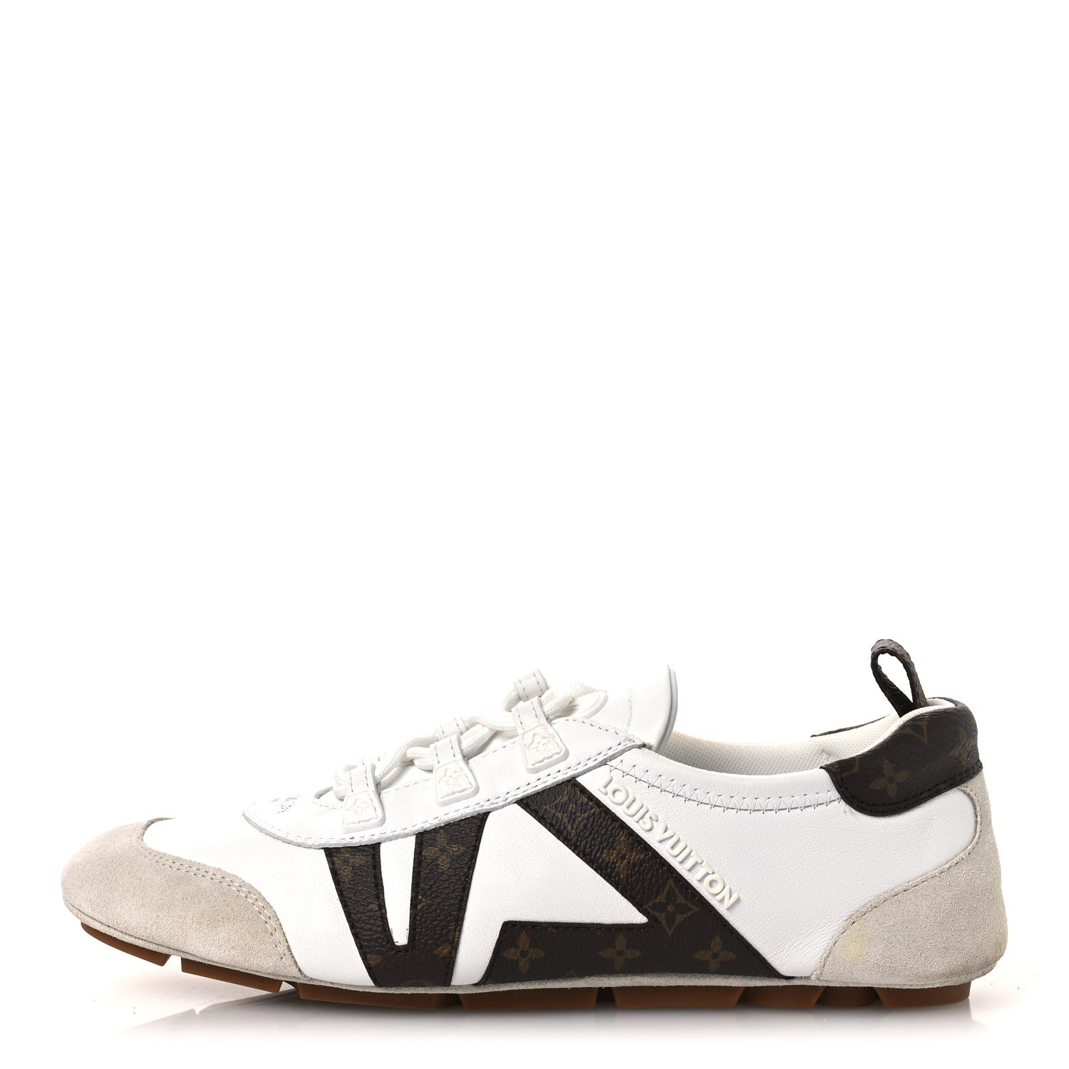 Louis Vuitton Monogram Calfskin Womens LV Sneakerina 37 White