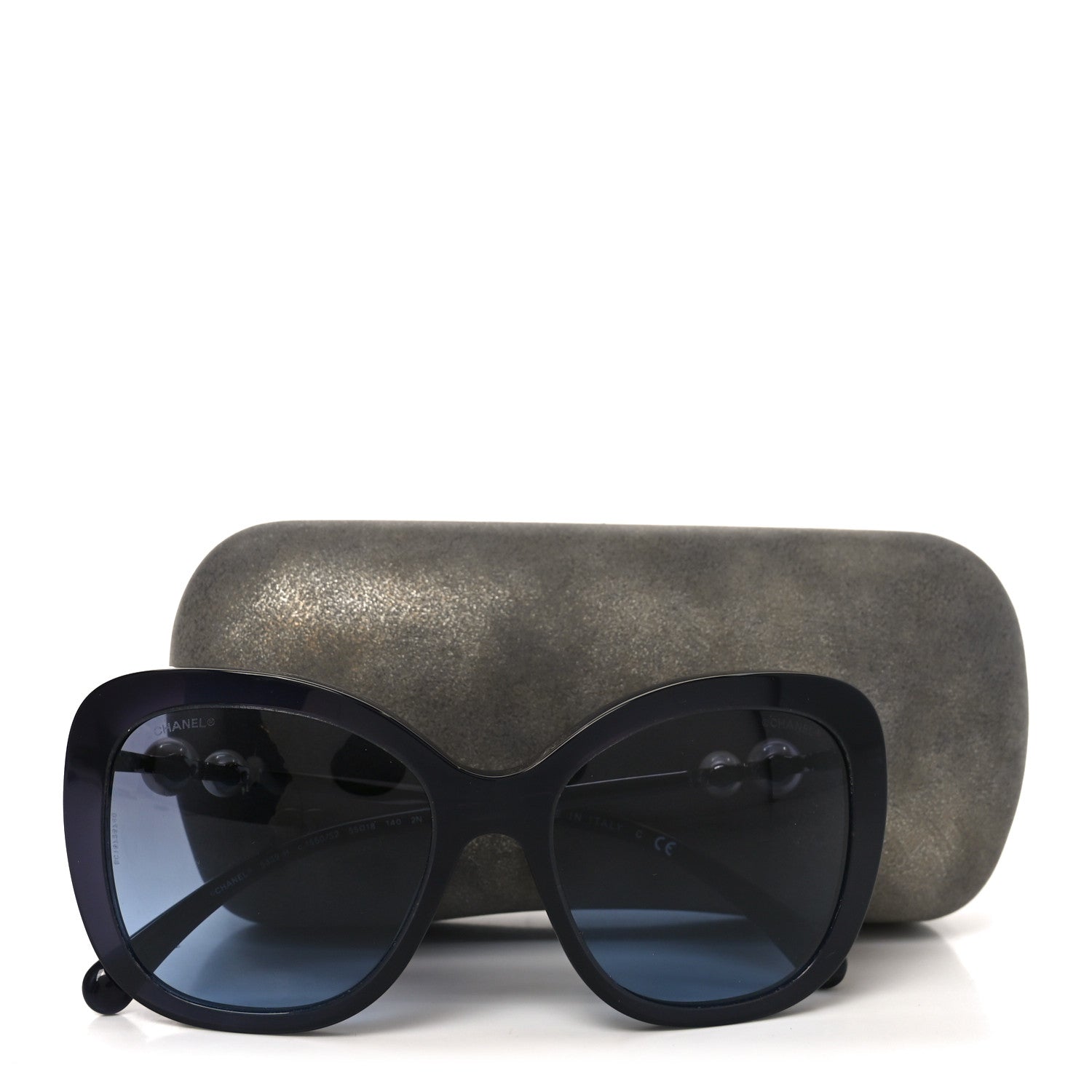 Acetate Butterfly Winter Pearl Sunglasses 5339-H Navy