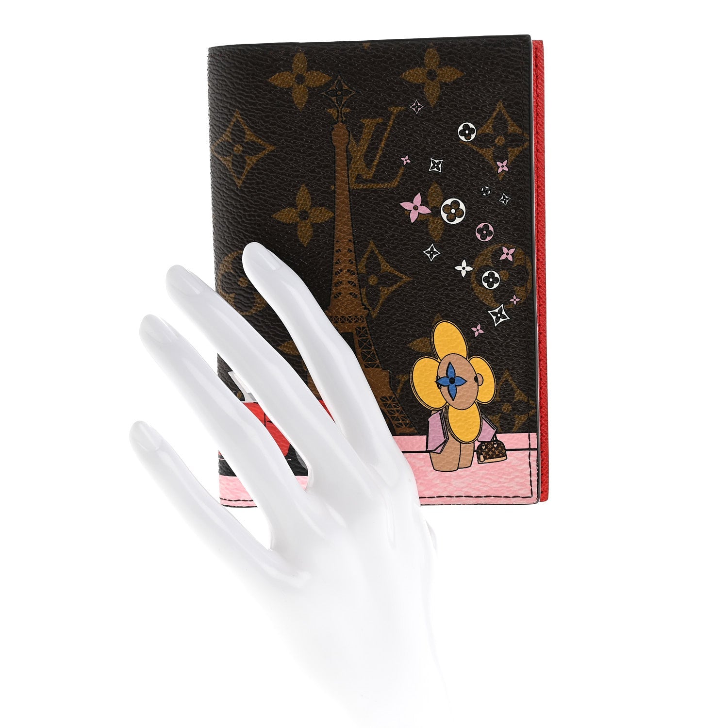 Louis Vuitton Monogram 2019 Christmas Animation Passport Cover Rouge