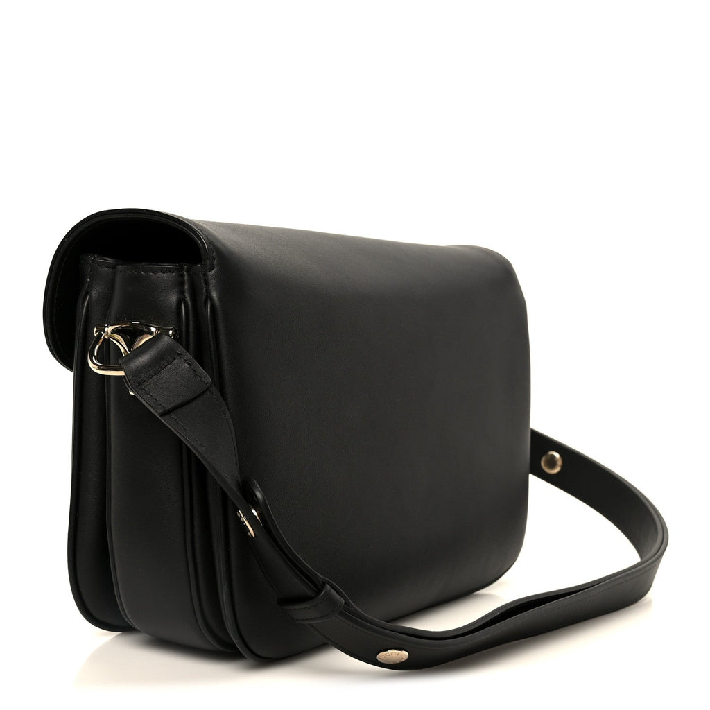 Gucci Arabella Calfskin Horsebit 1955 Soft Small Shoulder Bag Black
