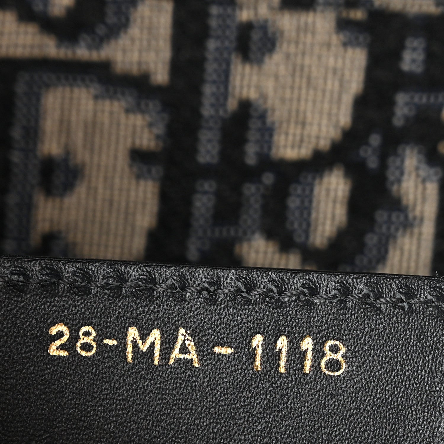 Christian Dior Oblique Saddle Bag Blue