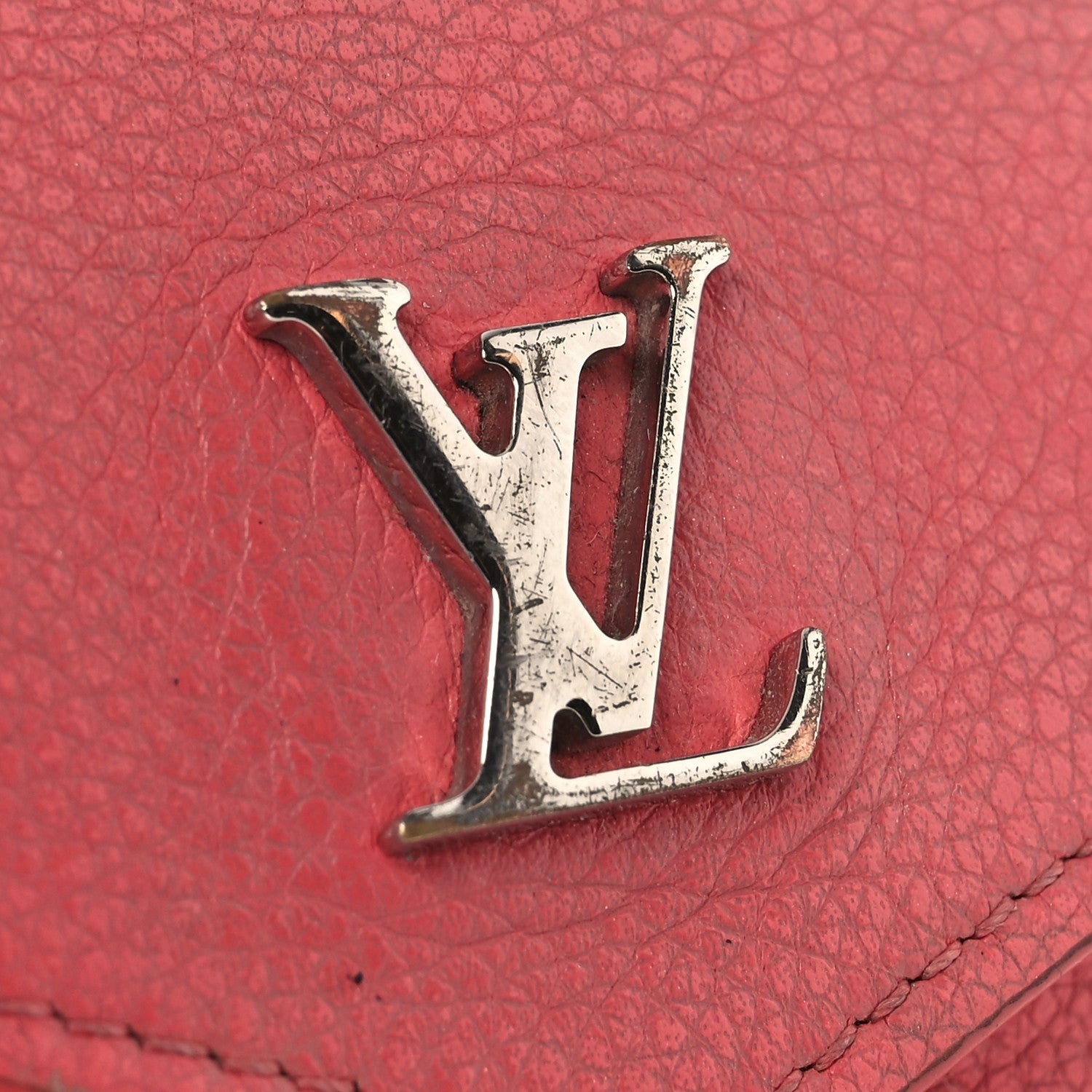 Louis Vuitton Calfskin Lockmini Wallet Hot Pink