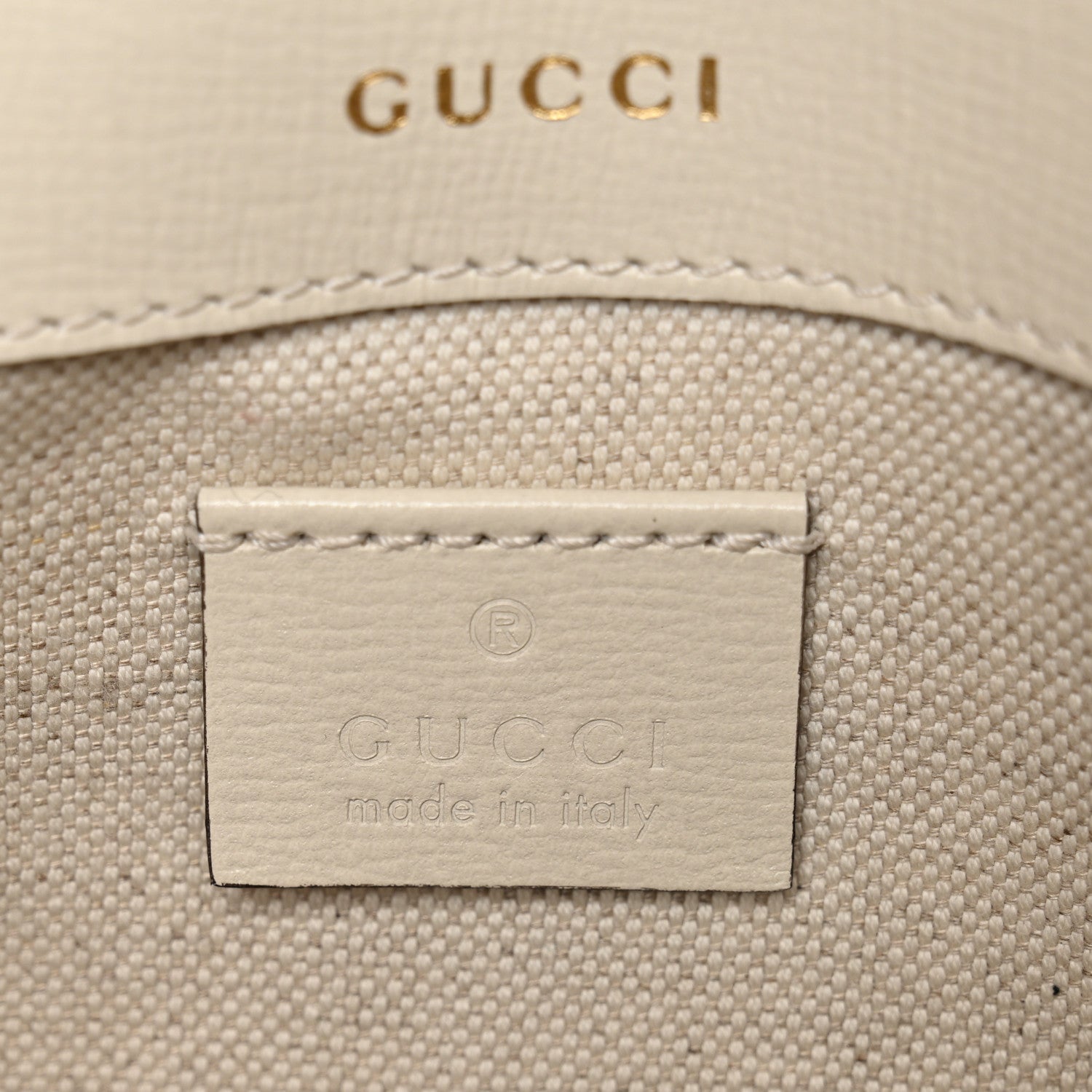 Gucci Azalea Calfskin Web Mini Horsebit 1955 Shoulder Bag Mystic White