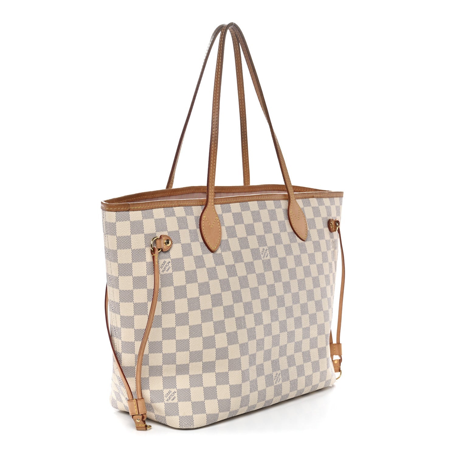 Louis Vuitton Damier Azur Neo Neverfull MM Rose Ballerine