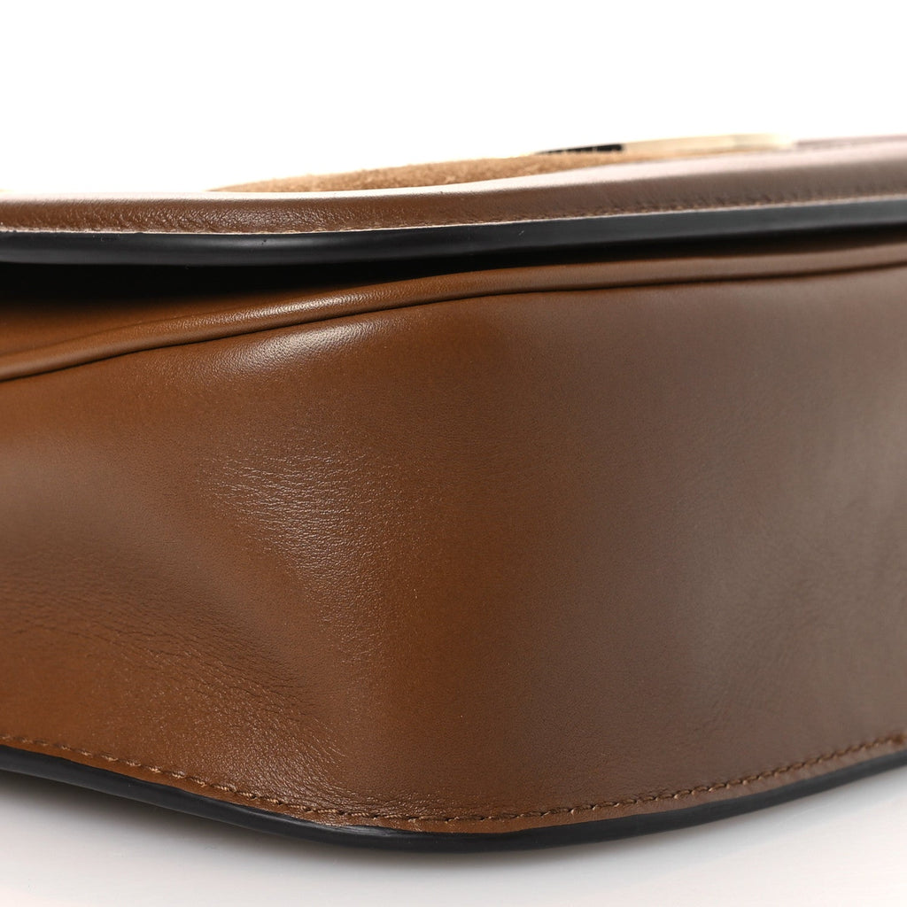 Gucci Suede Calfskin Blondie Medium Shoulder Bag Light Brown