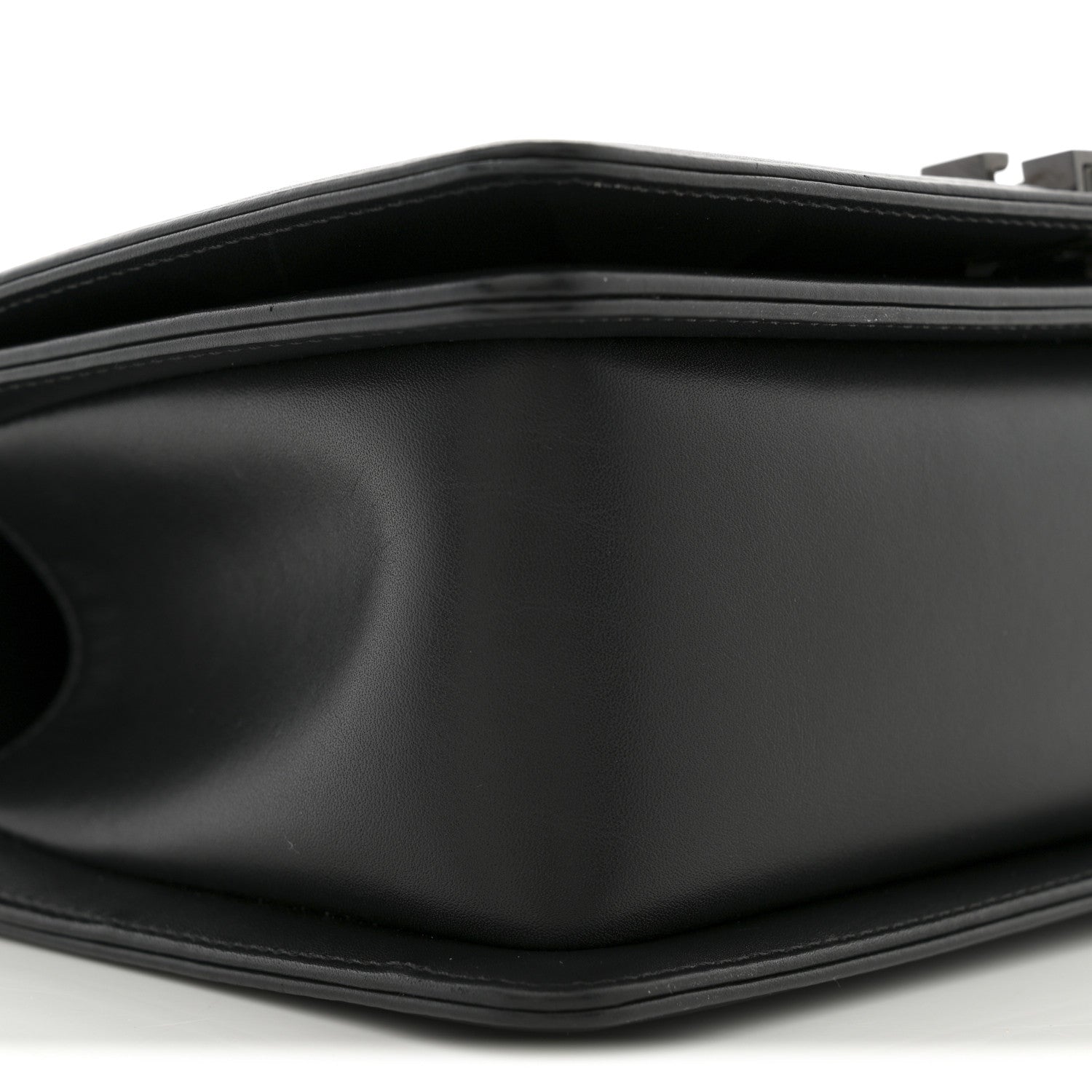 Chanel Calfskin Painted Chevron Embossed Medium Boy Flap Black