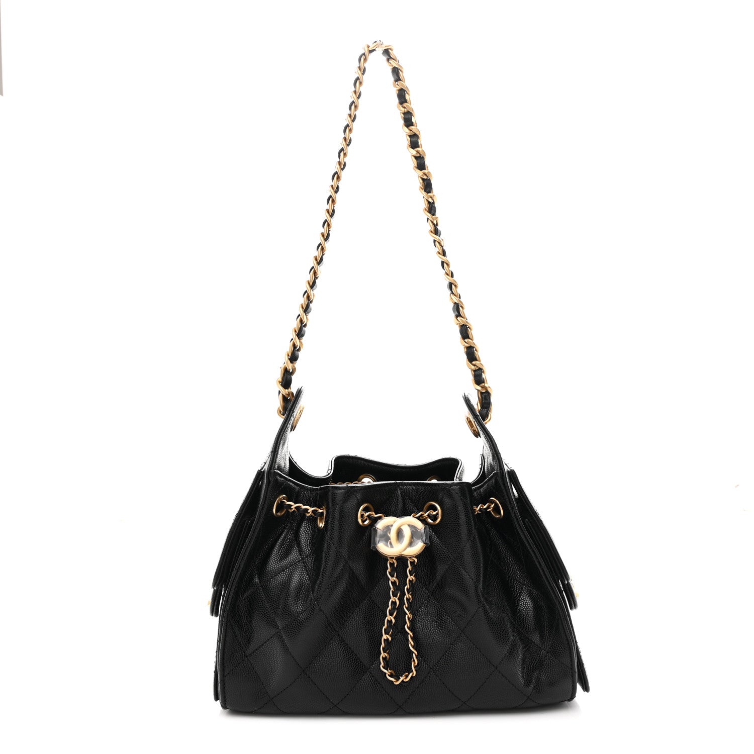 Chanel Caviar Quilted Mini Chanel 25 Handbag Black