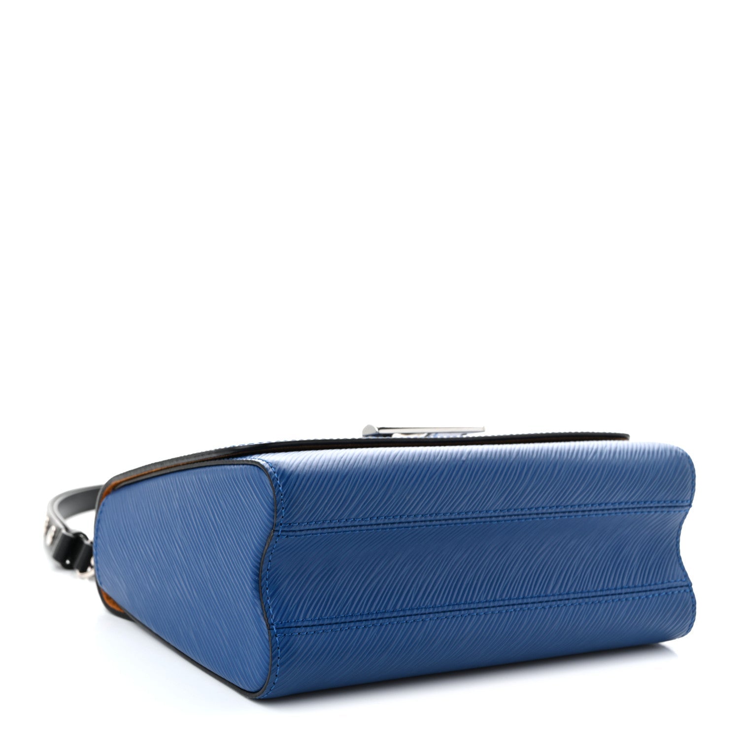 Louis Vuitton Epi Twist Braided Strap Shoulder Bag MM Bleu Roi