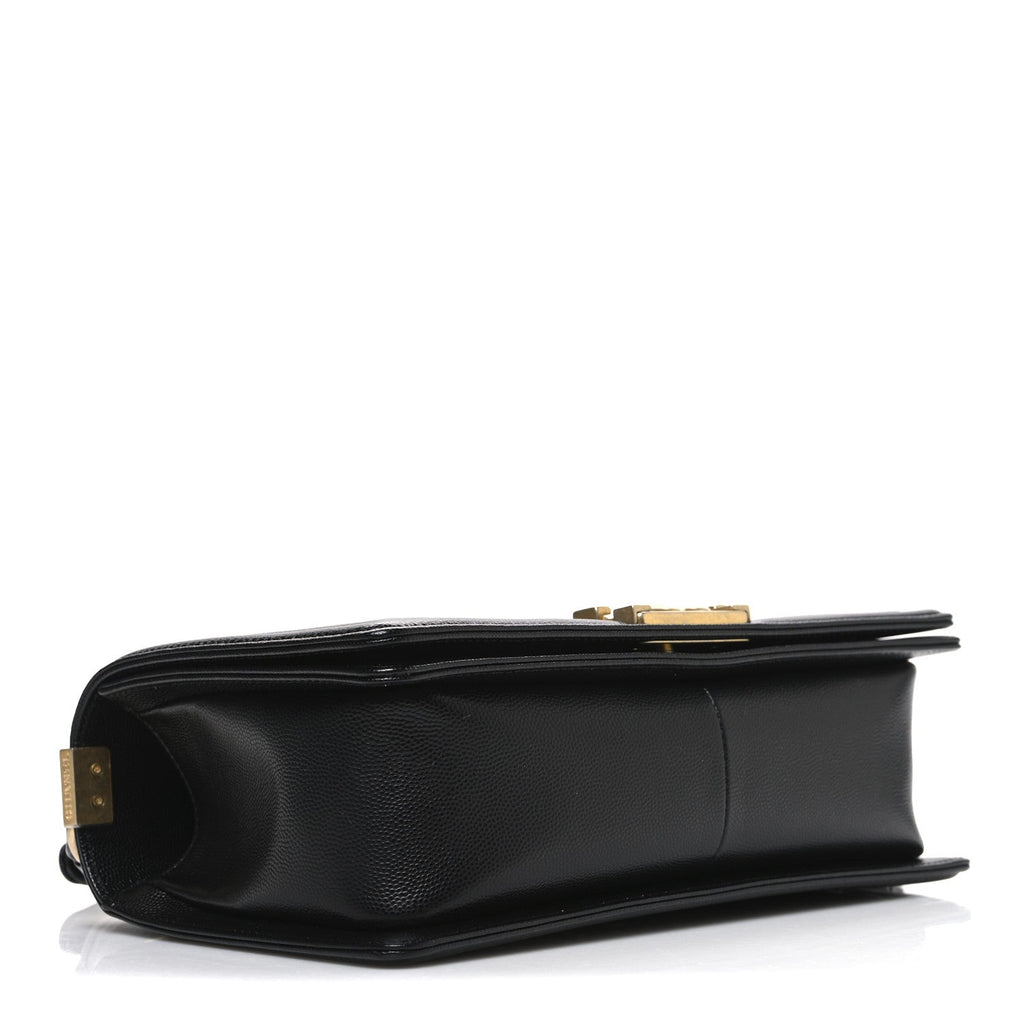 Chanel Caviar Quilted Medium Boy Flap Black