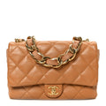Chanel Lambskin Quilted Large CC Funky Town Flap Beige
