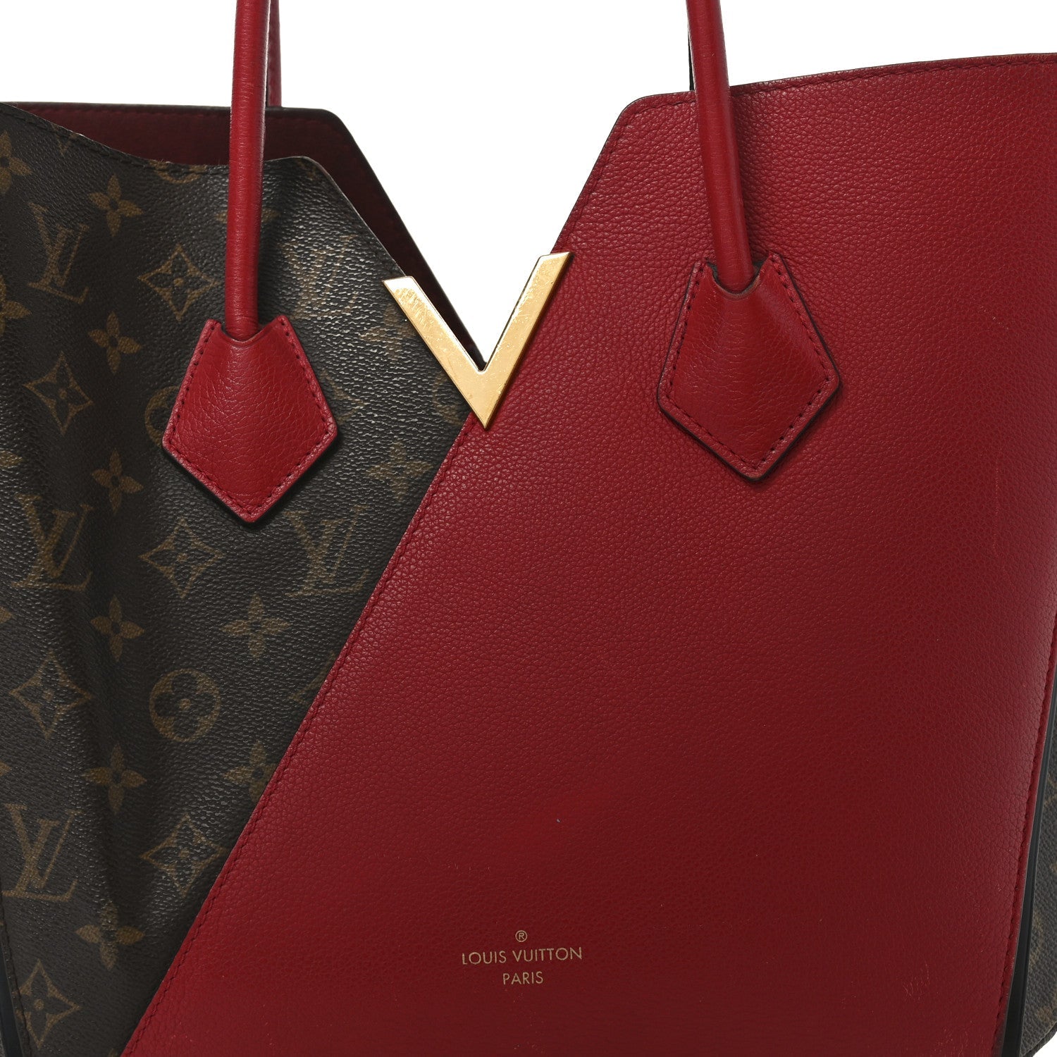 Louis Vuitton Calfskin Monogram Kimono Tote Cherry