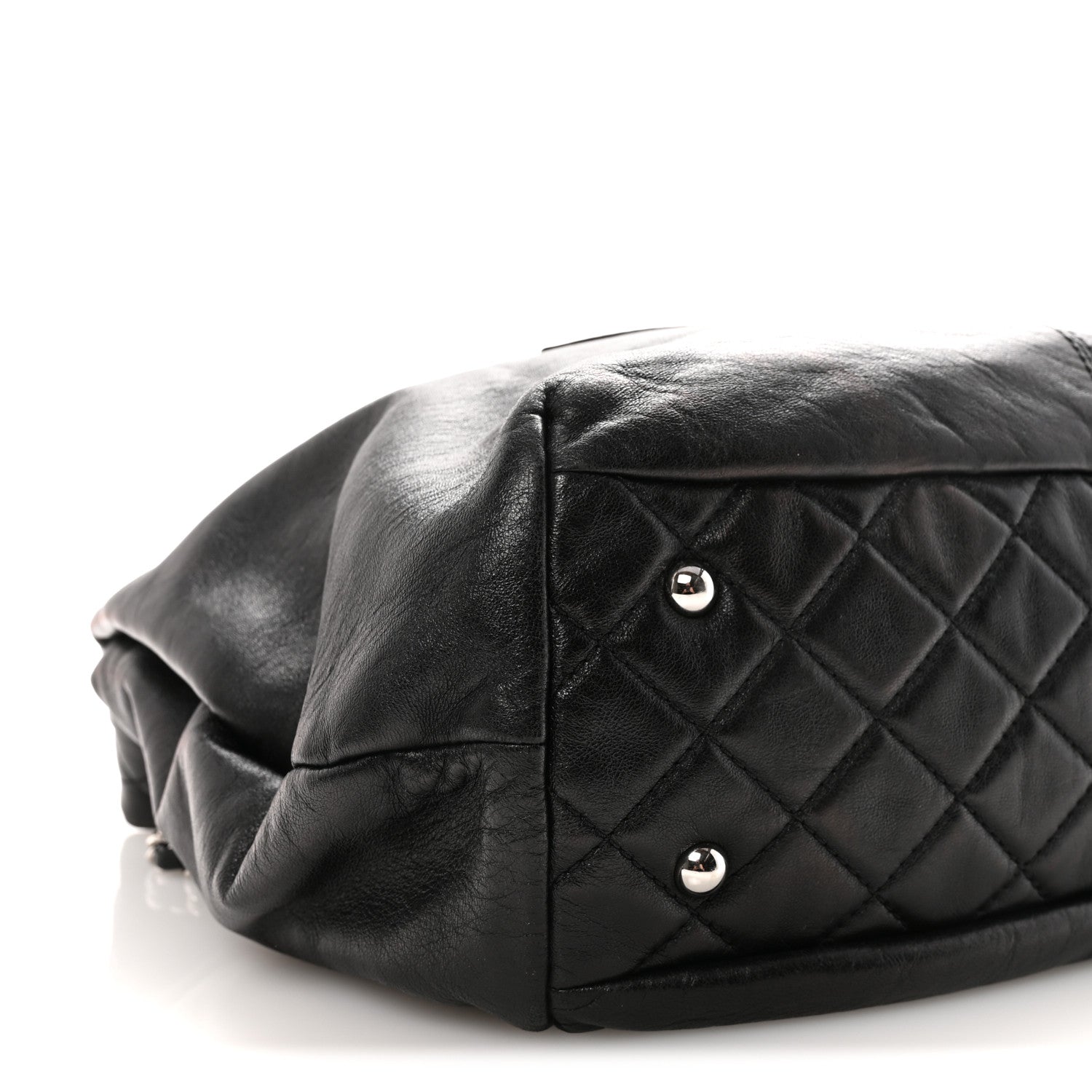 Chanel Calfskin Large Trianon Tote Black