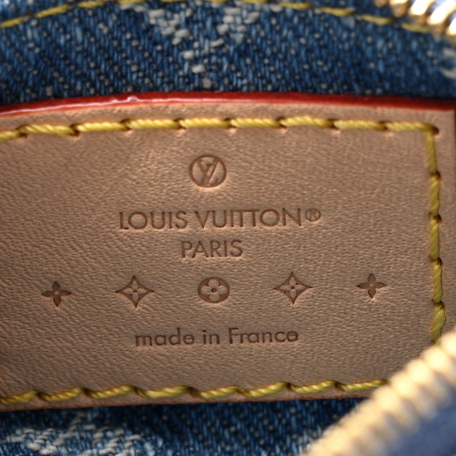 Louis Vuitton Monogram Denim Key Pouch Denim Blue