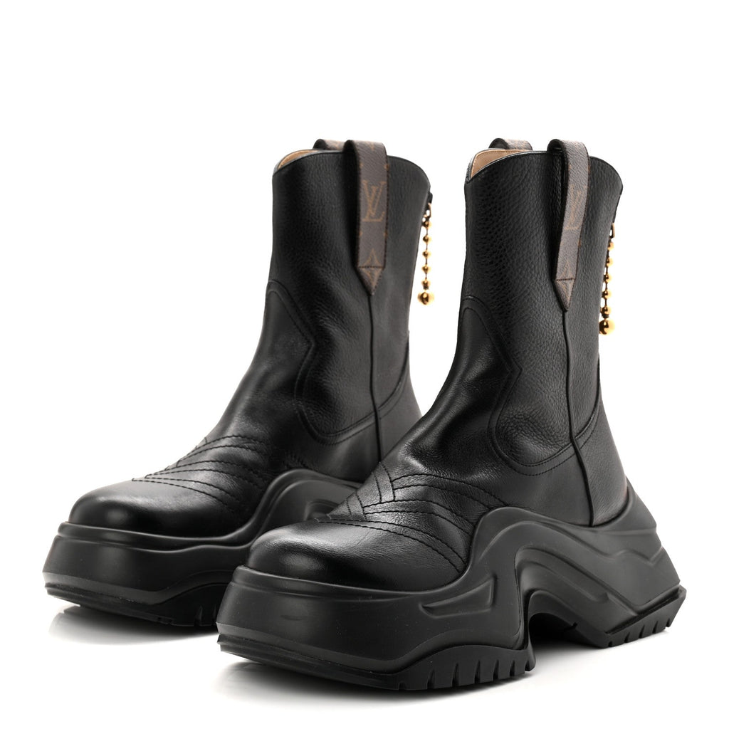 Louis Vuitton Monogram LV Archlight 2.0 Platform Ankle Boots 39 Black
