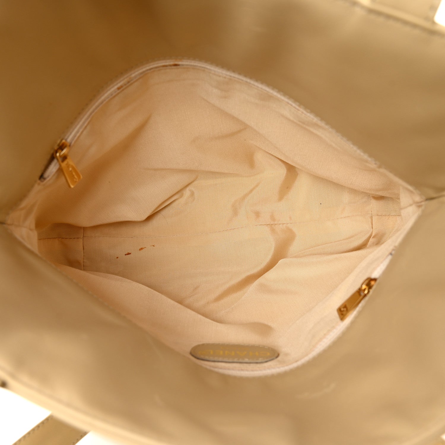 Chanel Calfskin CC Tote Beige