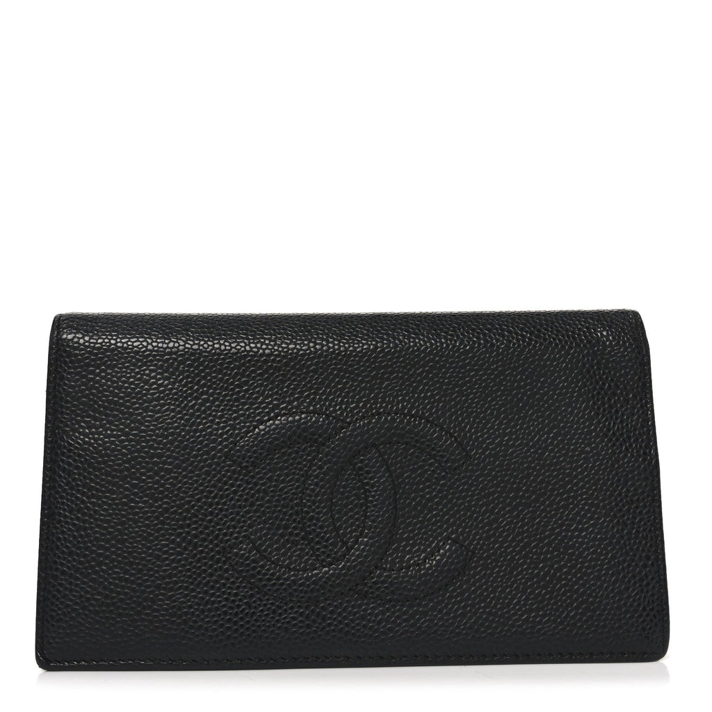 Caviar Timeless CC Yen Wallet Black
