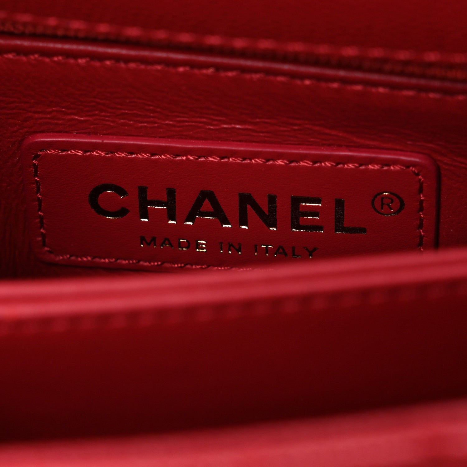 Chanel Caviar Quilted Extra Mini Coco Handle Flap Red