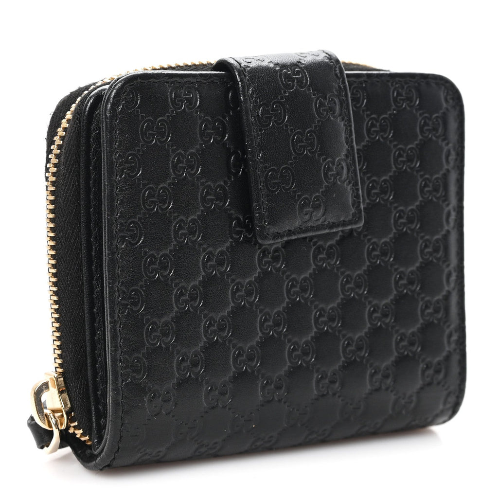 Gucci Microguccissima Compact Wallet Black