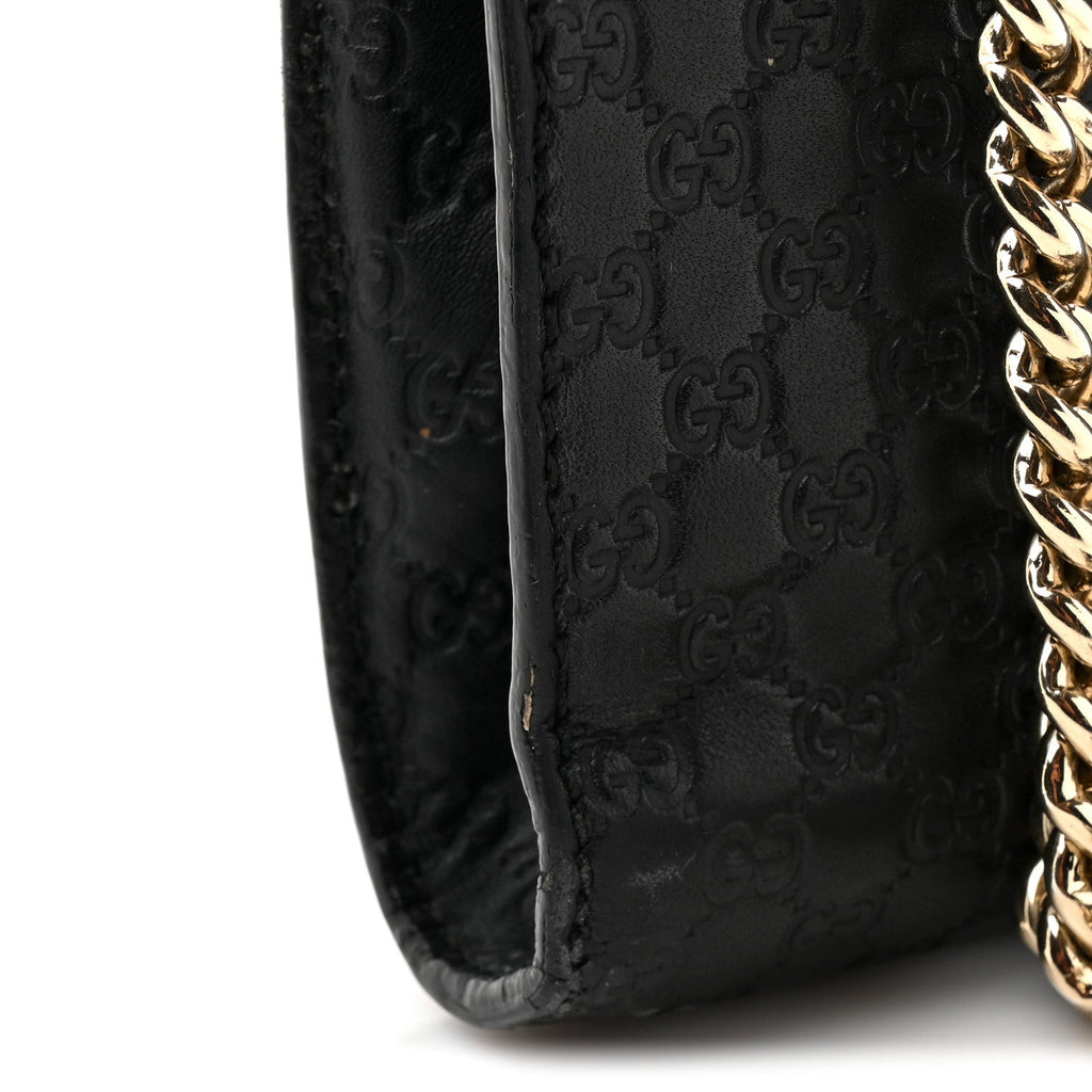 Gucci Microguccissima Mini Emily Chain Shoulder Bag Black