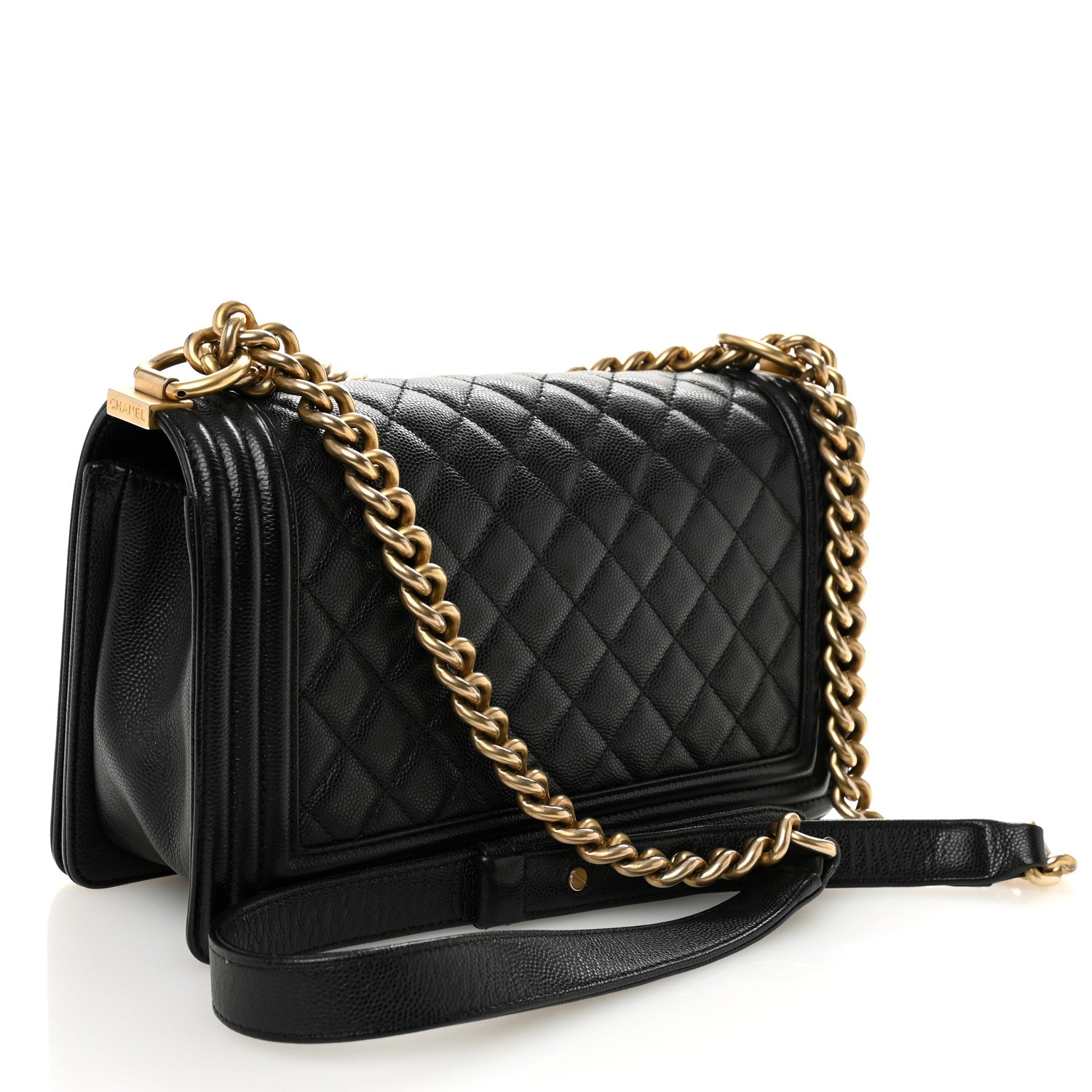 Chanel Caviar Quilted Medium Boy Flap Black