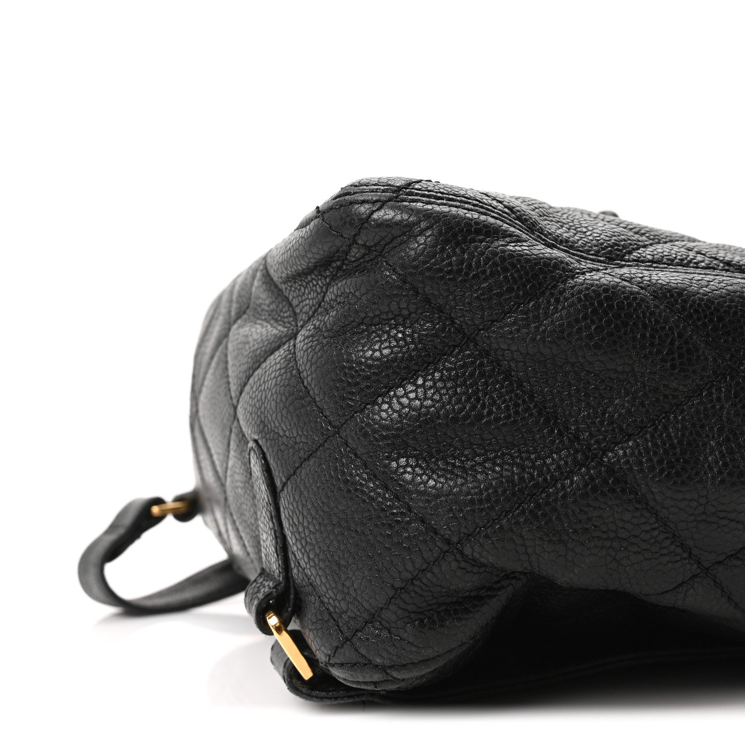 Chanel Caviar Quilted Drawstring Backpack Black