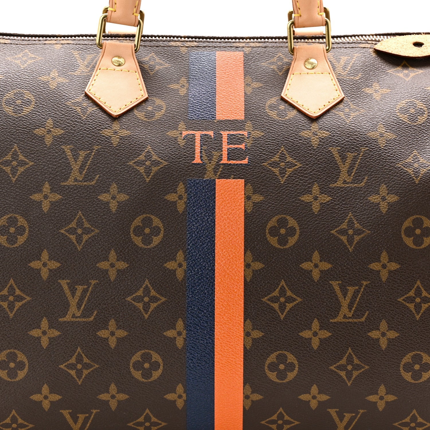 Louis Vuitton Monogram My LV Heritage Speedy 40 Orange Navy