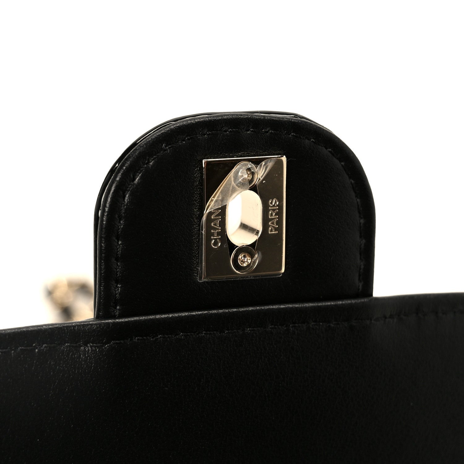 Chanel Patent Calfskin Quilted Mini Flap Black