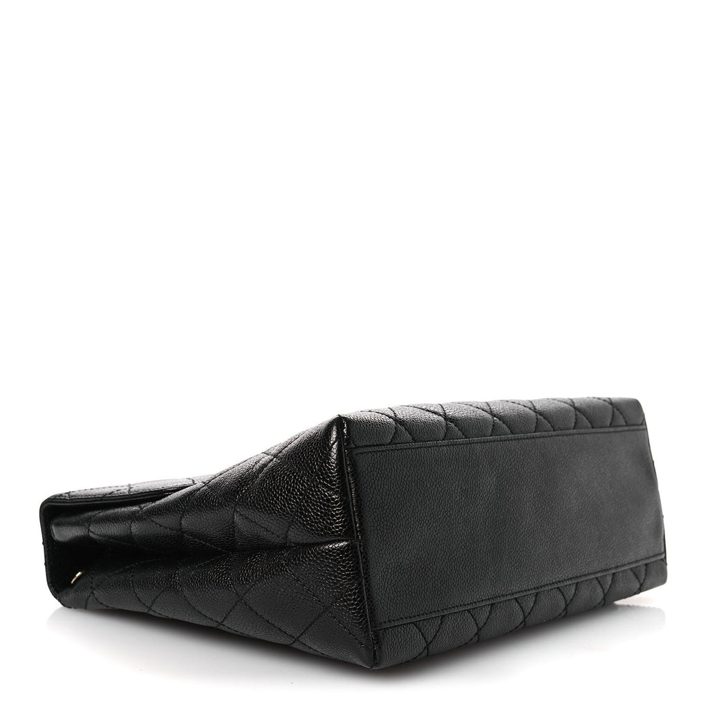 Chanel Caviar Quilted Jumbo Kelly Flap Black