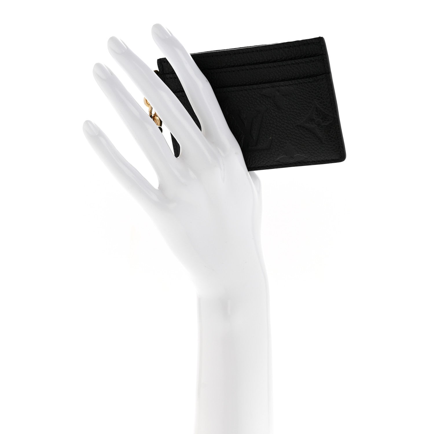 Louis Vuitton Empreinte Monogram LV Charms Card Holder Black