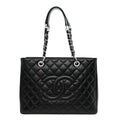 Chanel Caviar Quilted Grand Shopping Tote GST Black
