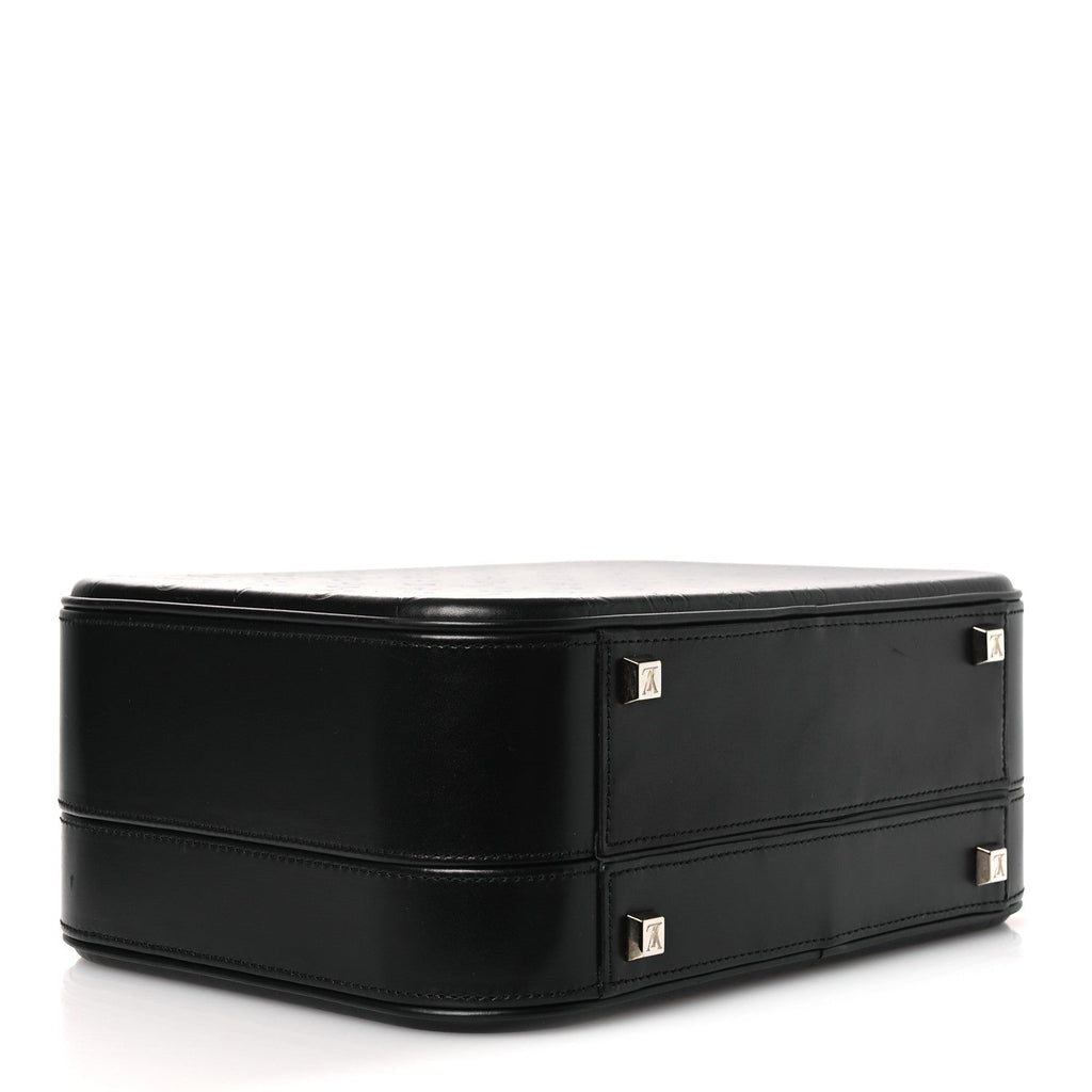 Louis Vuitton Monogram Glace Valisette MM Black