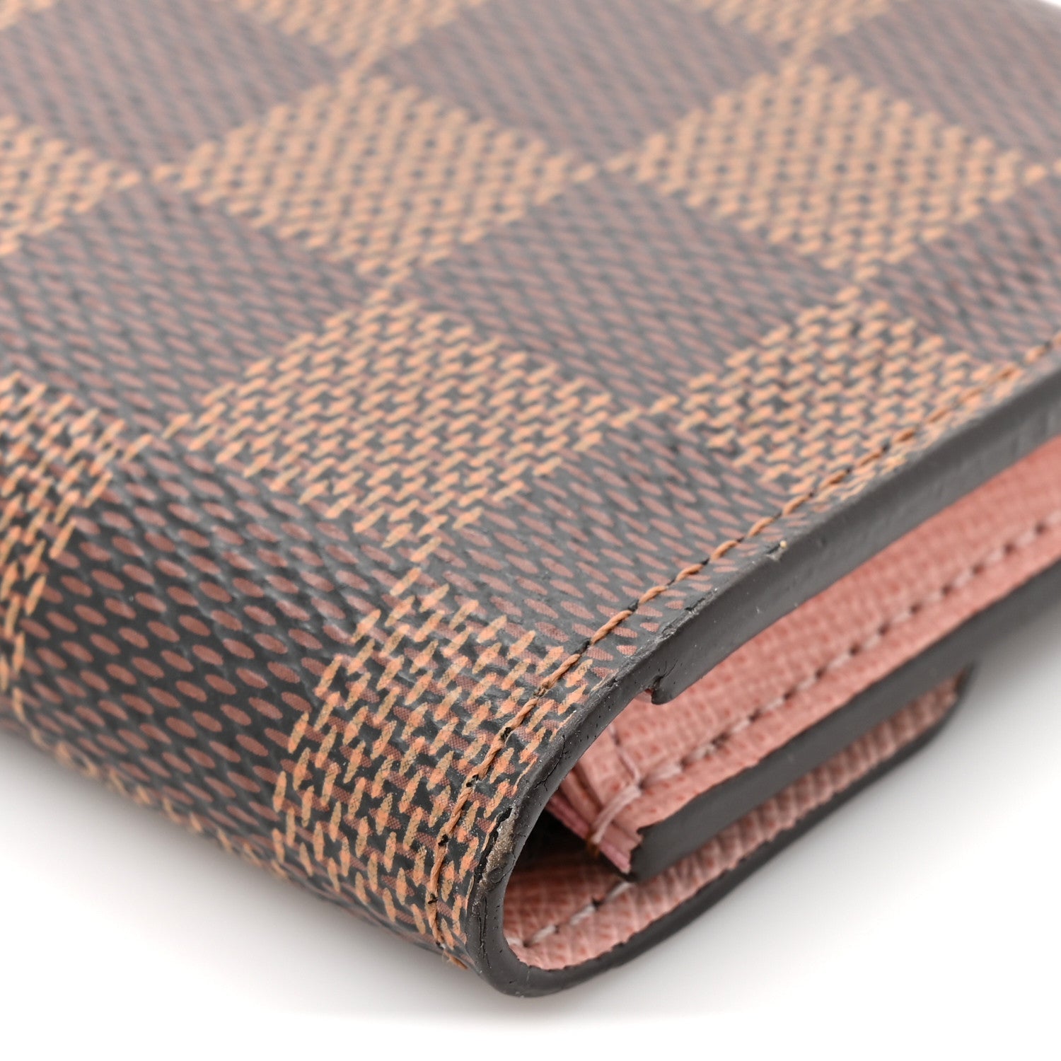 Louis Vuitton Damier Ebene Rosalie Coin Purse Rose Ballerine