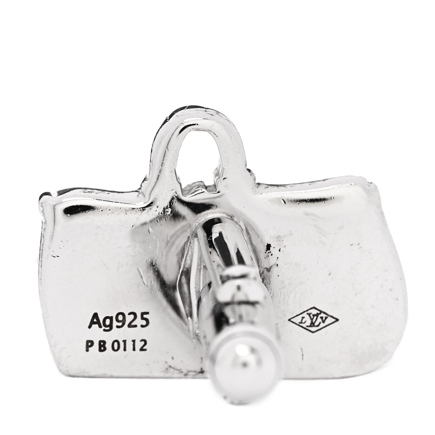 Louis Vuitton Sterling Silver Speedy Cufflinks