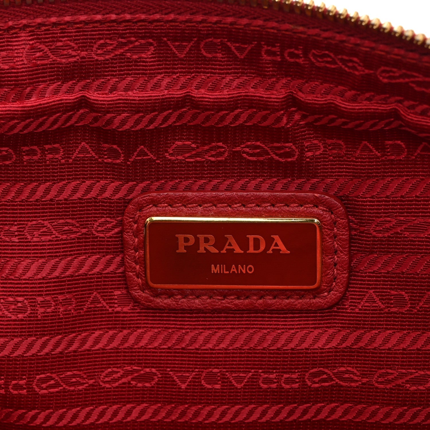 Prada Vitello Phenix Camera Bag Rosso