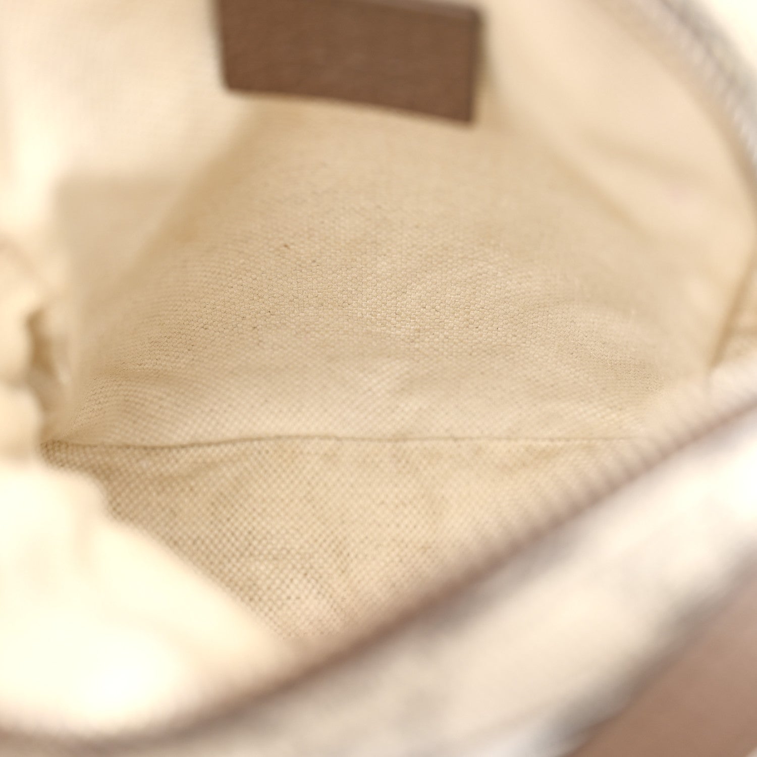 Gucci GG Supreme Monogram Mini Neo Vintage Double Zip Messenger Bag Beige New Acero Crop