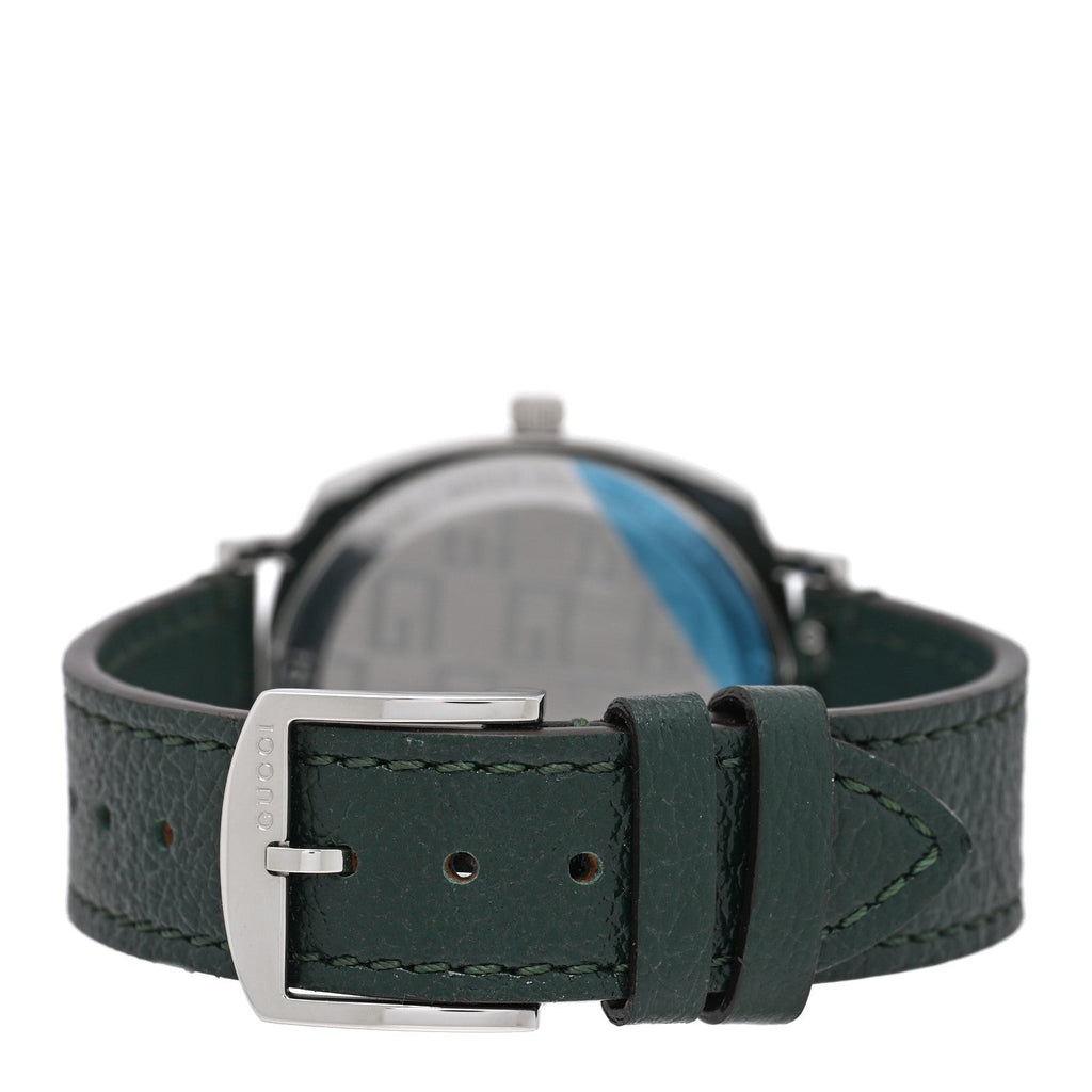 Gucci Stainless Steel Calfskin 35mm Grip Quartz Watch Green