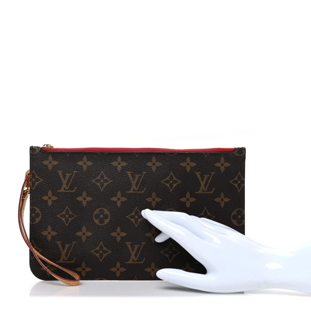 Louis Vuitton Monogram Neverfull MM GM Pochette Cherry