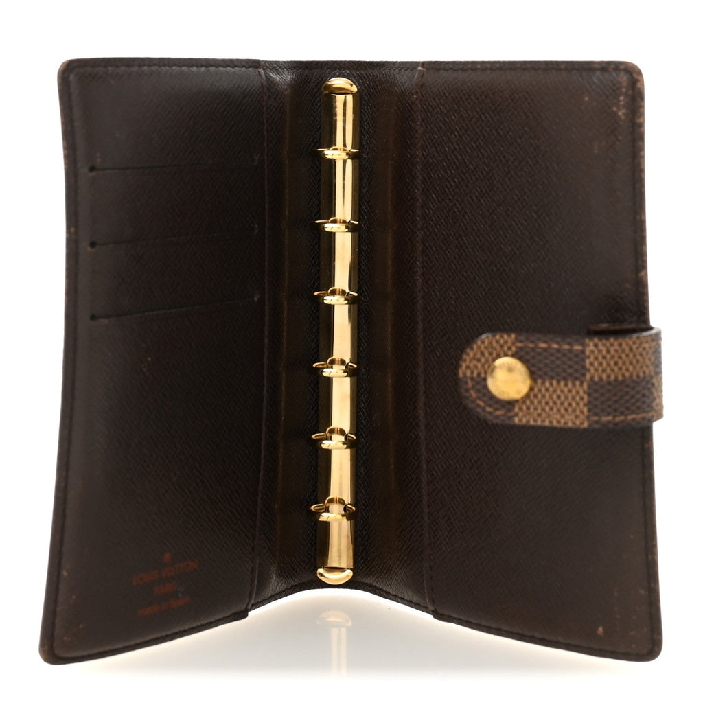 Louis Vuitton Damier Ebene Small Ring Agenda Cover