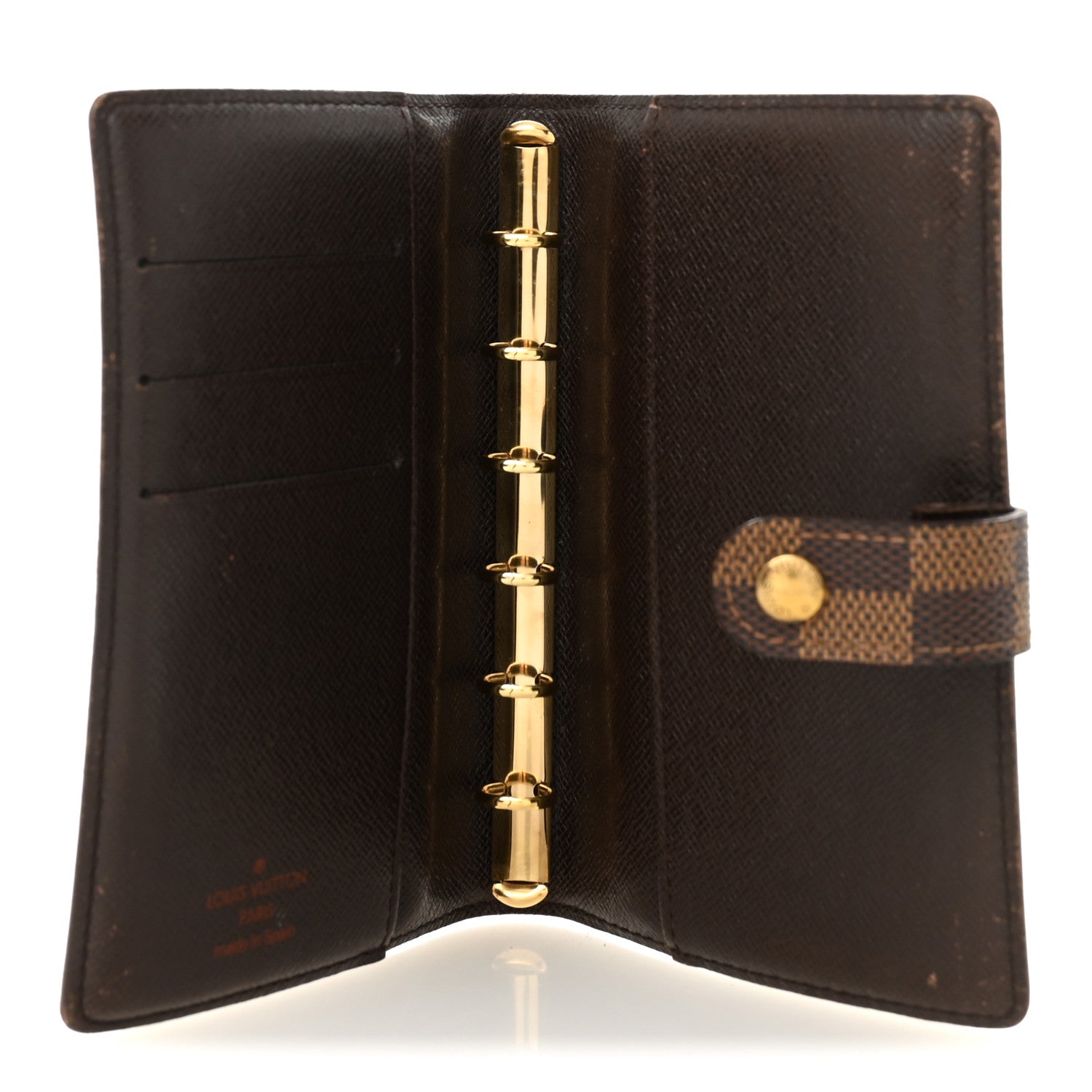 Louis Vuitton Damier Ebene Small Ring Agenda Cover