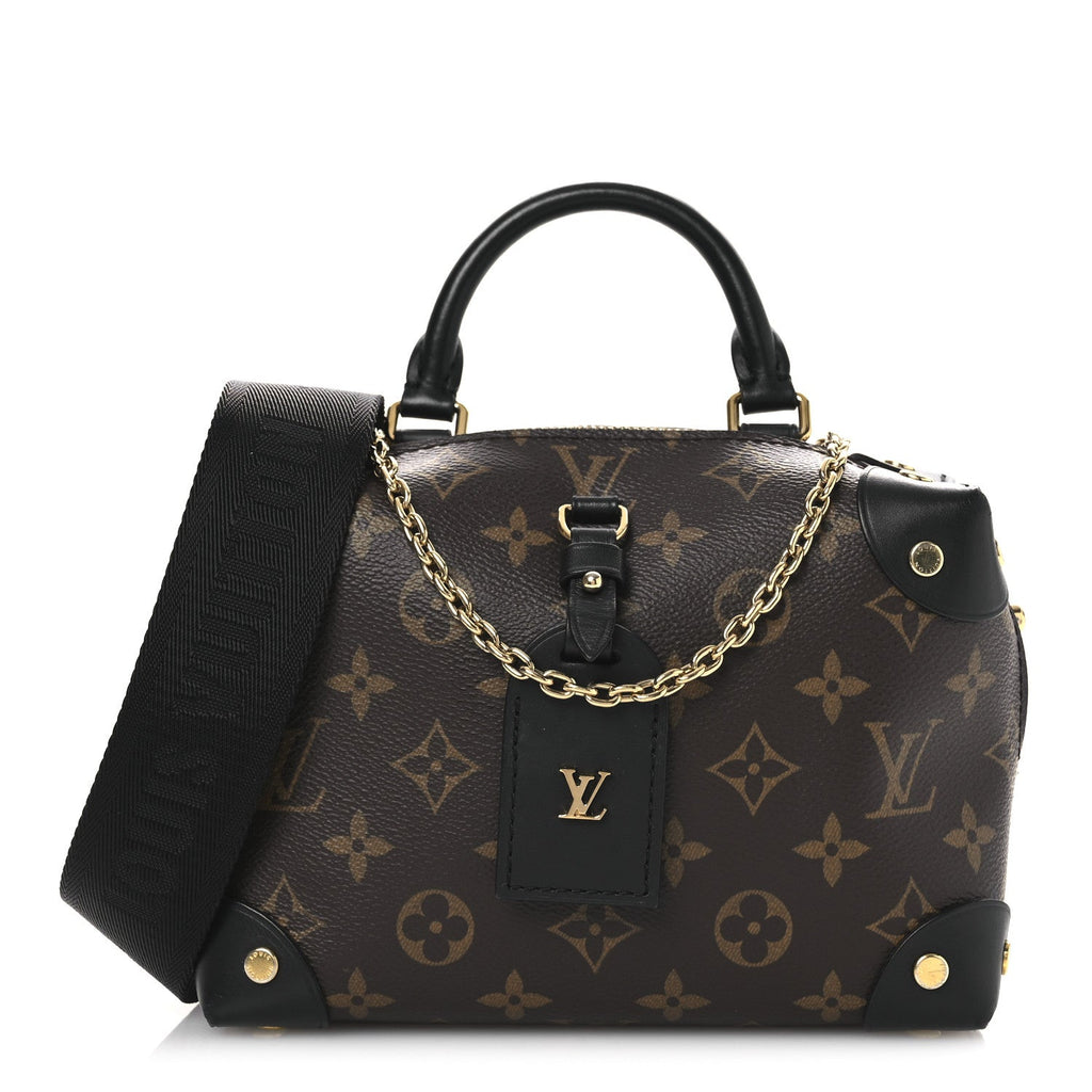 Louis Vuitton Monogram Petite Malle Souple Black