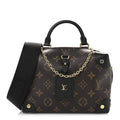Louis Vuitton Monogram Petite Malle Souple Black
