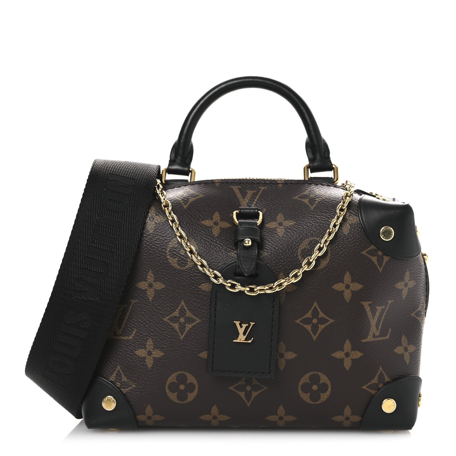 Louis Vuitton Monogram Petite Malle Souple Black