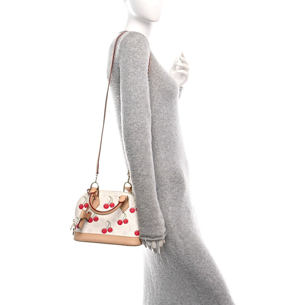 Louis Vuitton LV X TM Monogram Cerises Alma BB White