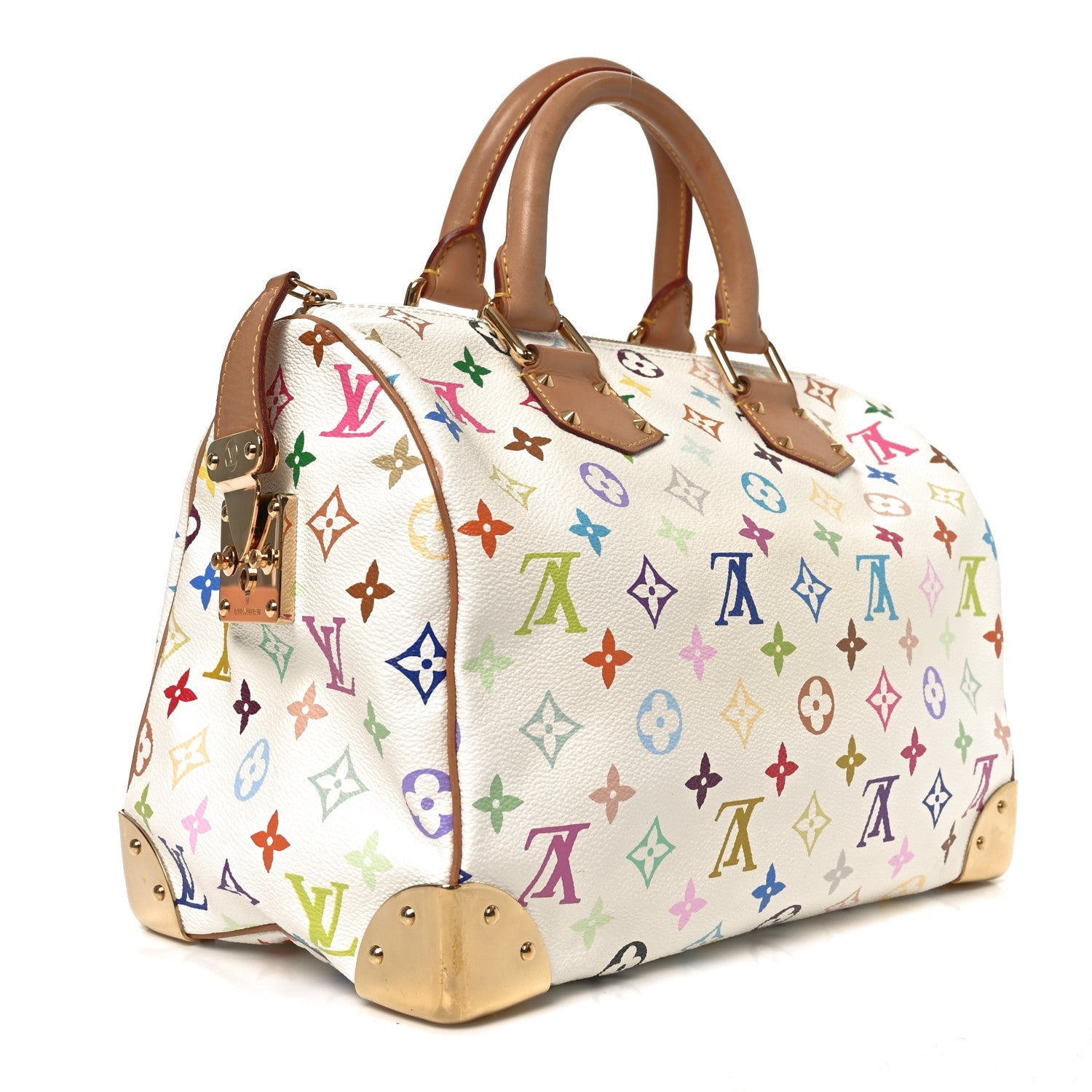 Louis Vuitton Monogram Multicolor Speedy 30 White